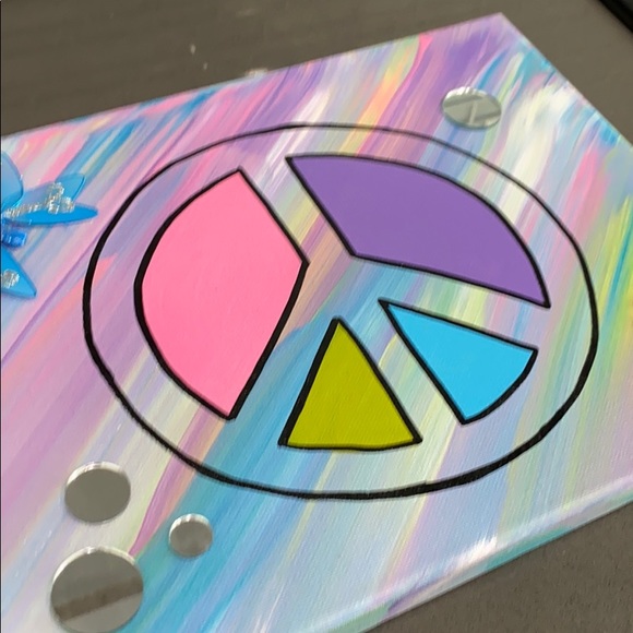 Peace Sign POP Art Painting Hippie - Picture 7 of 8